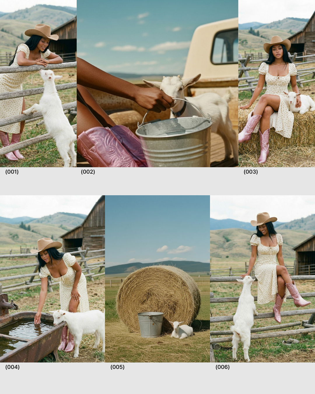 A Girl and Her Goat